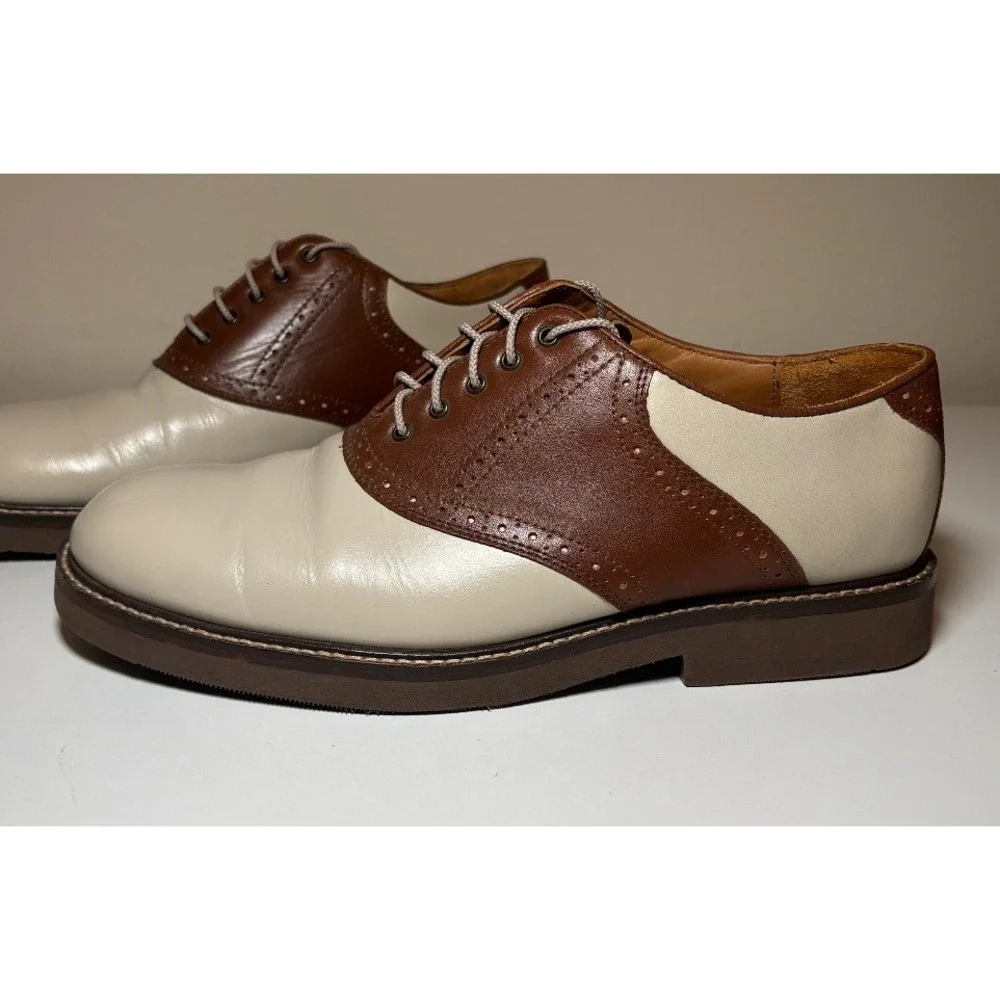 Brown And Cream Saddle Shoes | Jos A Bank | Men's Size 11